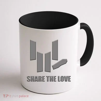 Share the Love Sign Language  Coffee Mug back
