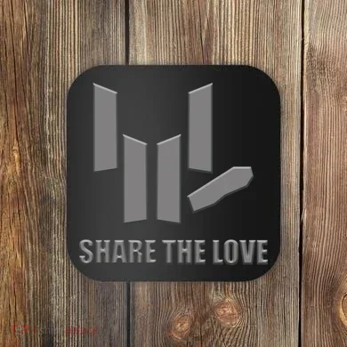 Share the Love Sign Language  Coaster
