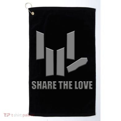 Share the Love Sign Language  Golf Towel