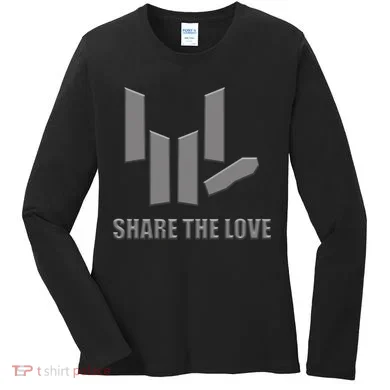 Share the Love Sign Language  Women's Long Sleeve Shirt