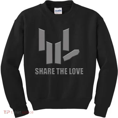 Share the Love Sign Language  Kids Sweatshirt