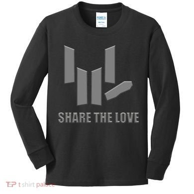 Share the Love Sign Language  Kids Long Sleeve Shirt