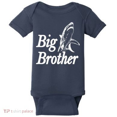 Shark Big Brother Logo Baby Bodysuit