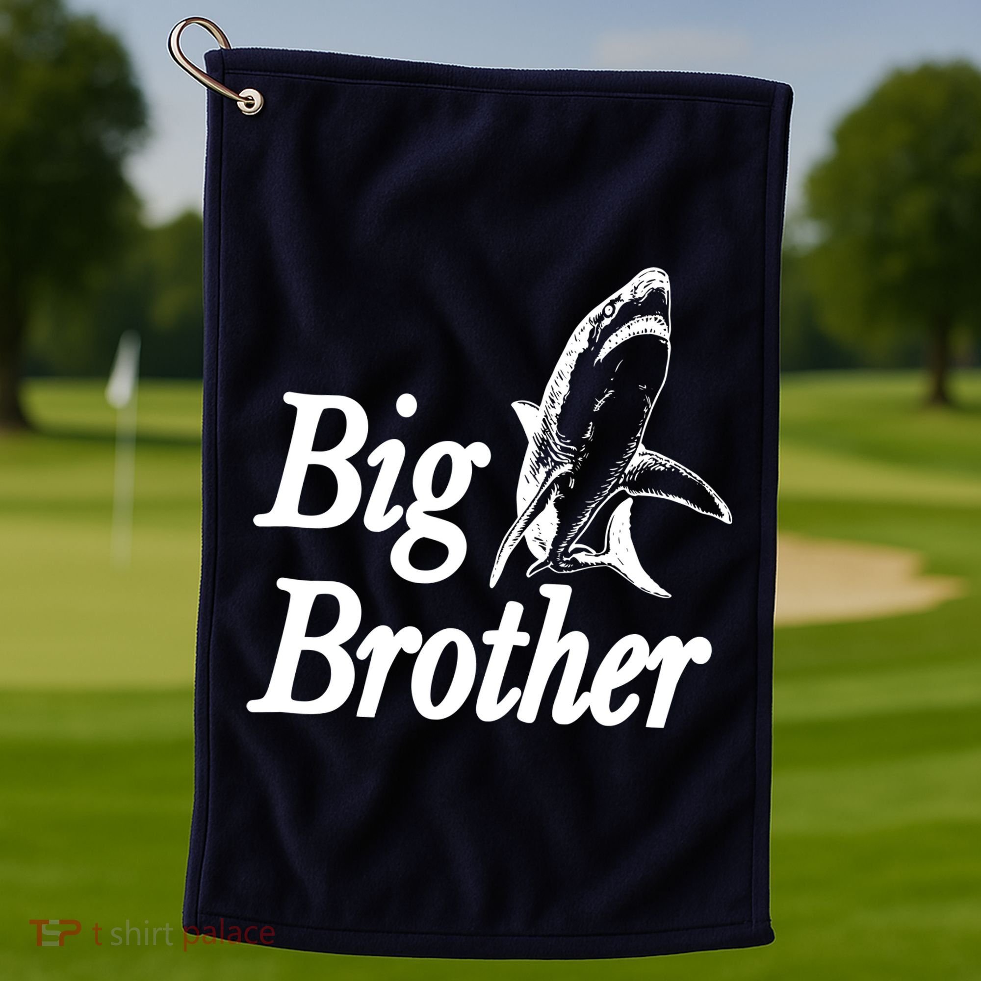 Shark Big Brother Logo Golf Towel