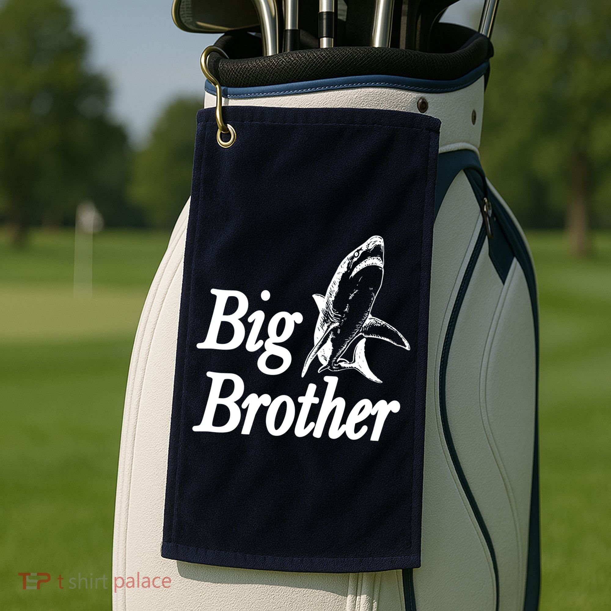 Shark Big Brother Logo Golf Towel