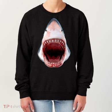 Shark Bite Close Up 3D Women's Sweatshirt