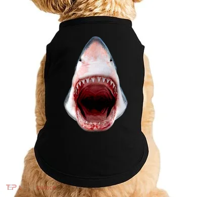 Shark Bite Close Up 3D Doggie Tank
