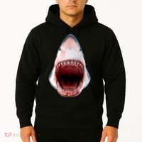 Shark Bite Close Up 3D Hoodie thumb 2