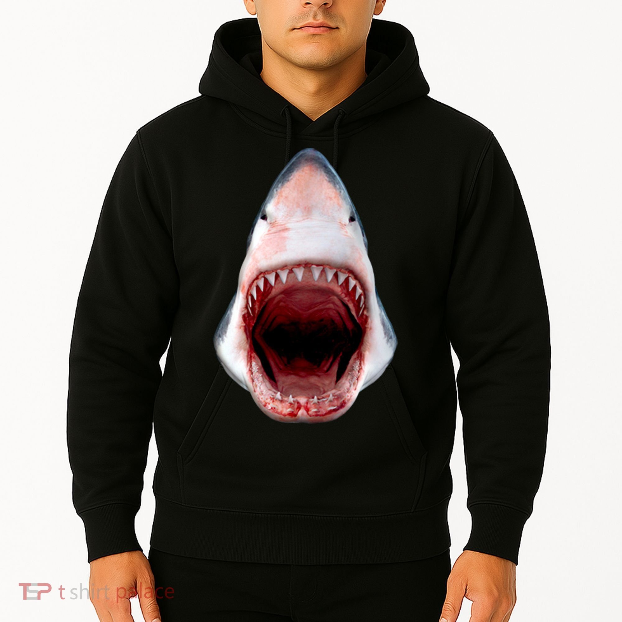 Shark Bite Close Up 3D Hoodie