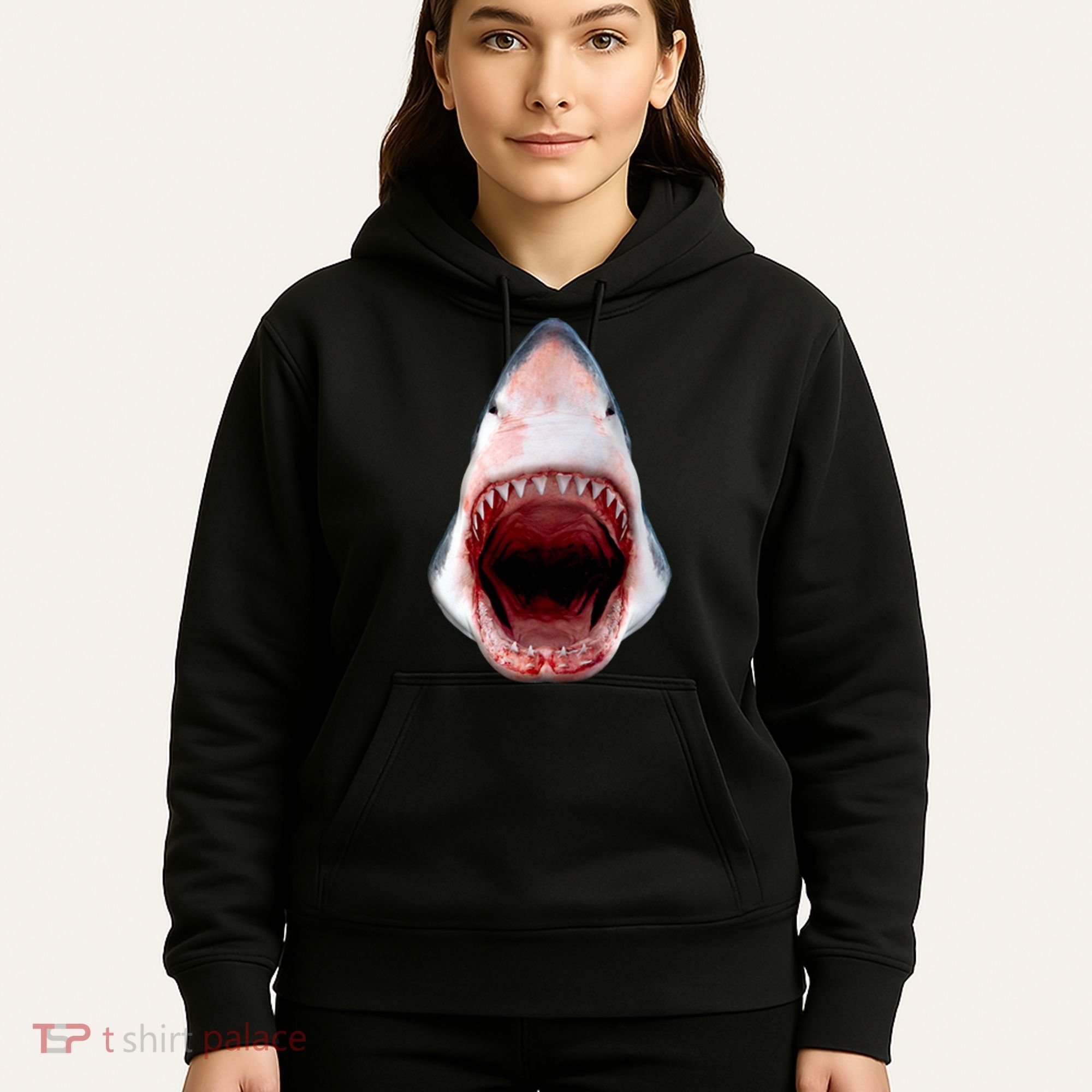 Shark Bite Close Up 3D Hoodie