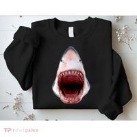 Shark Bite Close Up 3D Sweatshirt thumb 2