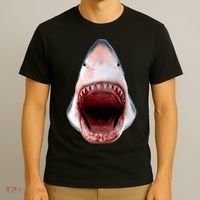 Shark Bite Close Up 3D T-Shirt thumb 3