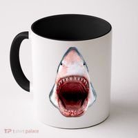Shark Bite Close Up 3D Coffee Mug thumb 0