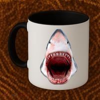 Shark Bite Close Up 3D Coffee Mug thumb 2