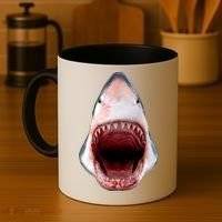 Shark Bite Close Up 3D Coffee Mug thumb 4
