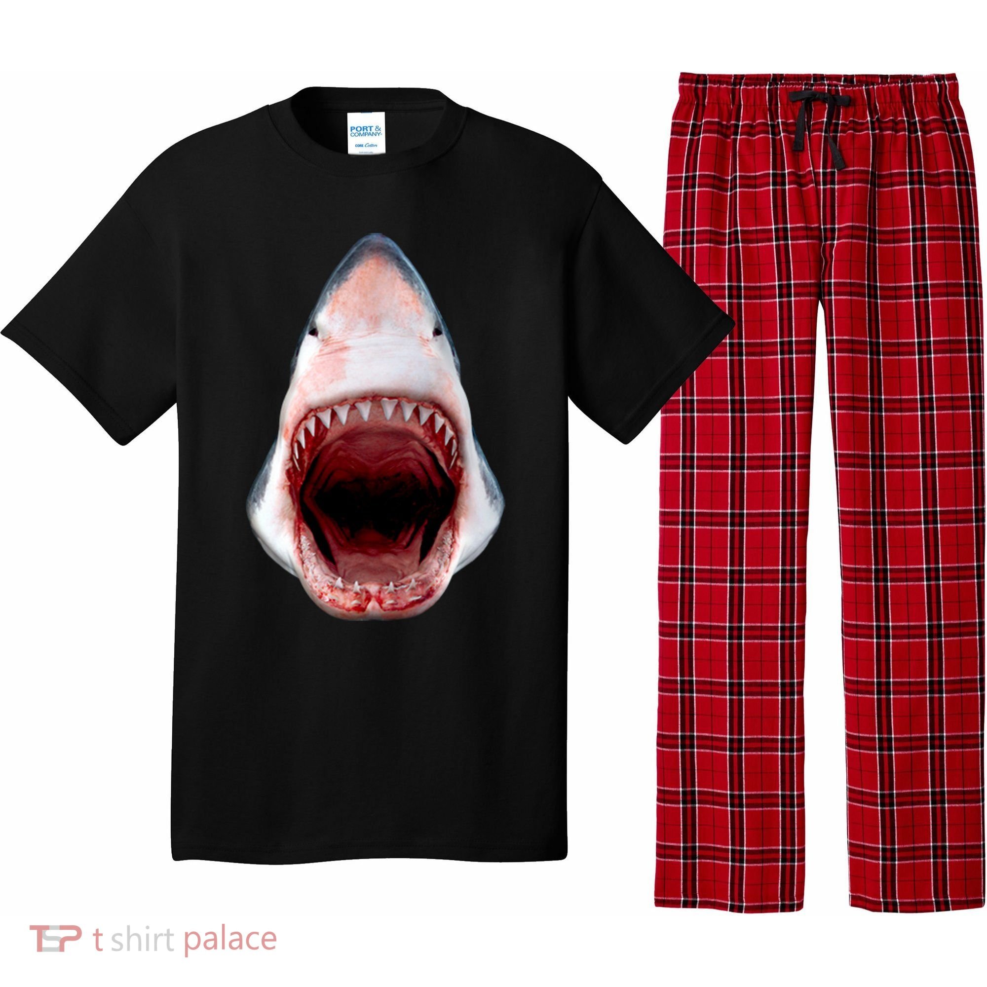Shark Bite Close Up 3D Pajama Set