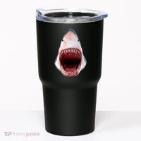 Shark Bite Close Up 3D Tumbler thumb 0