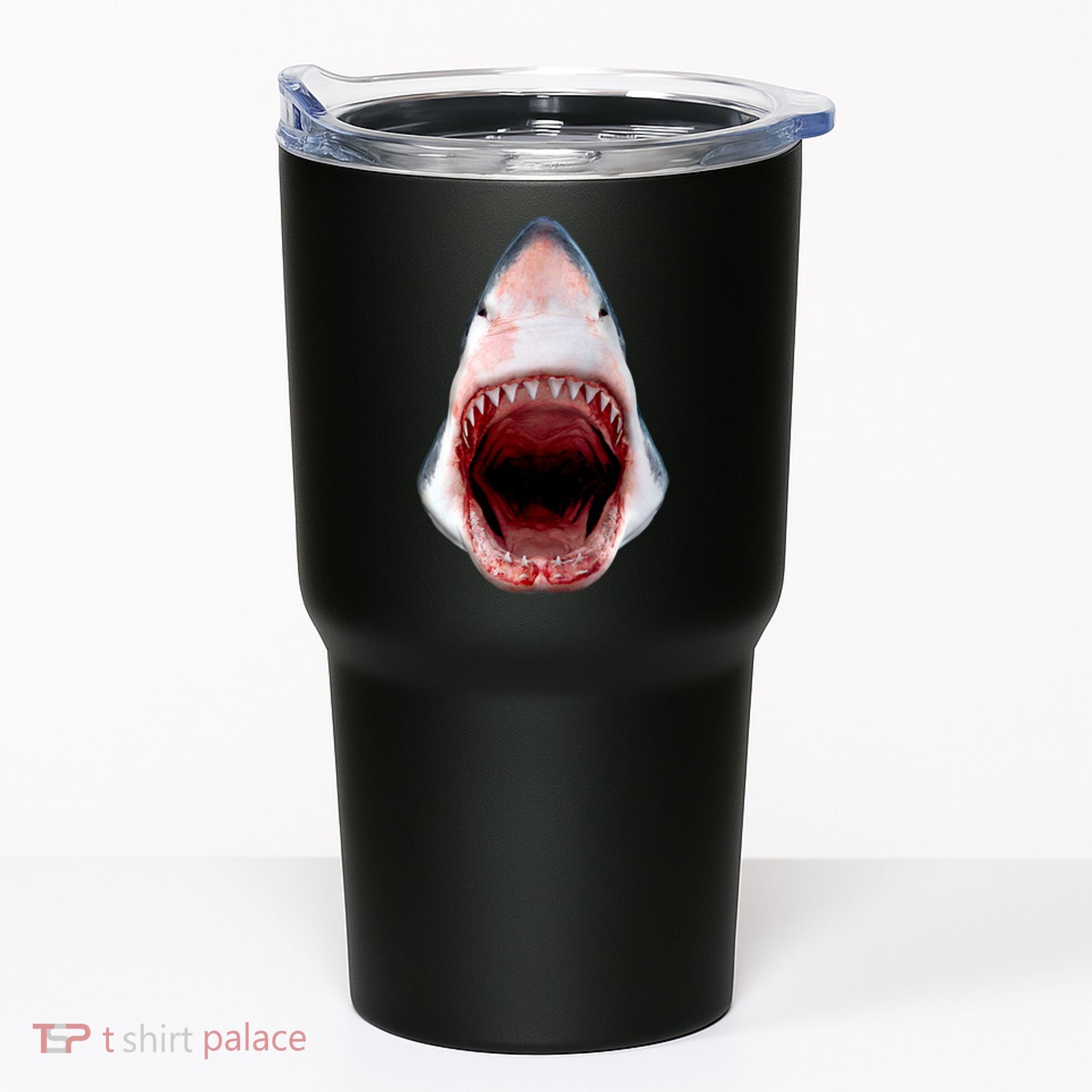 Shark Bite Close Up 3D Tumbler