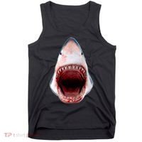 Shark Bite Close Up 3D Tank Top thumb 0