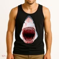 Shark Bite Close Up 3D Tank Top thumb 3