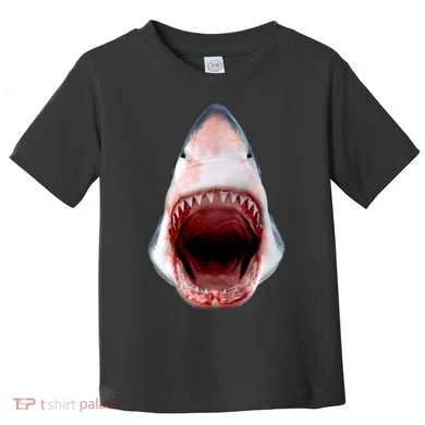 Shark Bite Close Up 3D Toddler T-Shirt