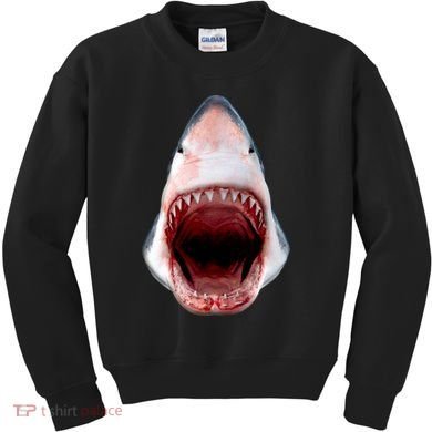 Shark Bite Close Up 3D Kids Sweatshirt