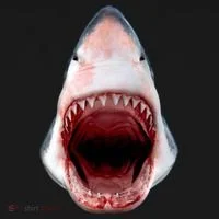 Shark Bite Close Up 3D Kids Sweatshirt thumb 2