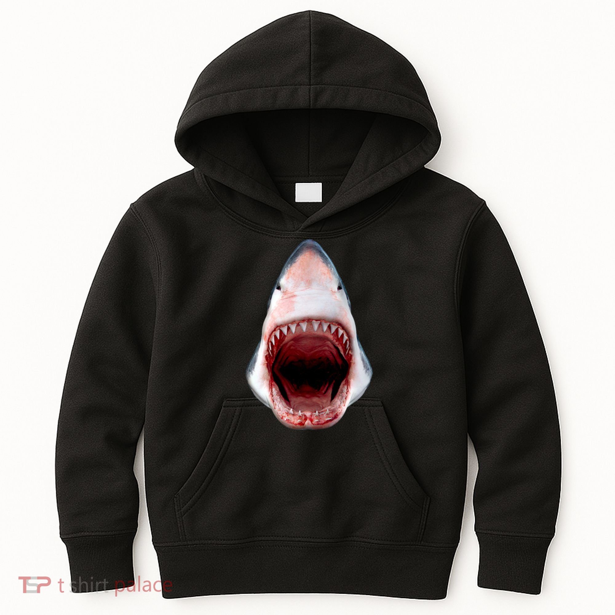 Shark Bite Close Up 3D Kids Hoodie