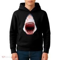 Shark Bite Close Up 3D Kids Hoodie thumb 4