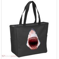 Shark Bite Close Up 3D Tote Bag thumb 2
