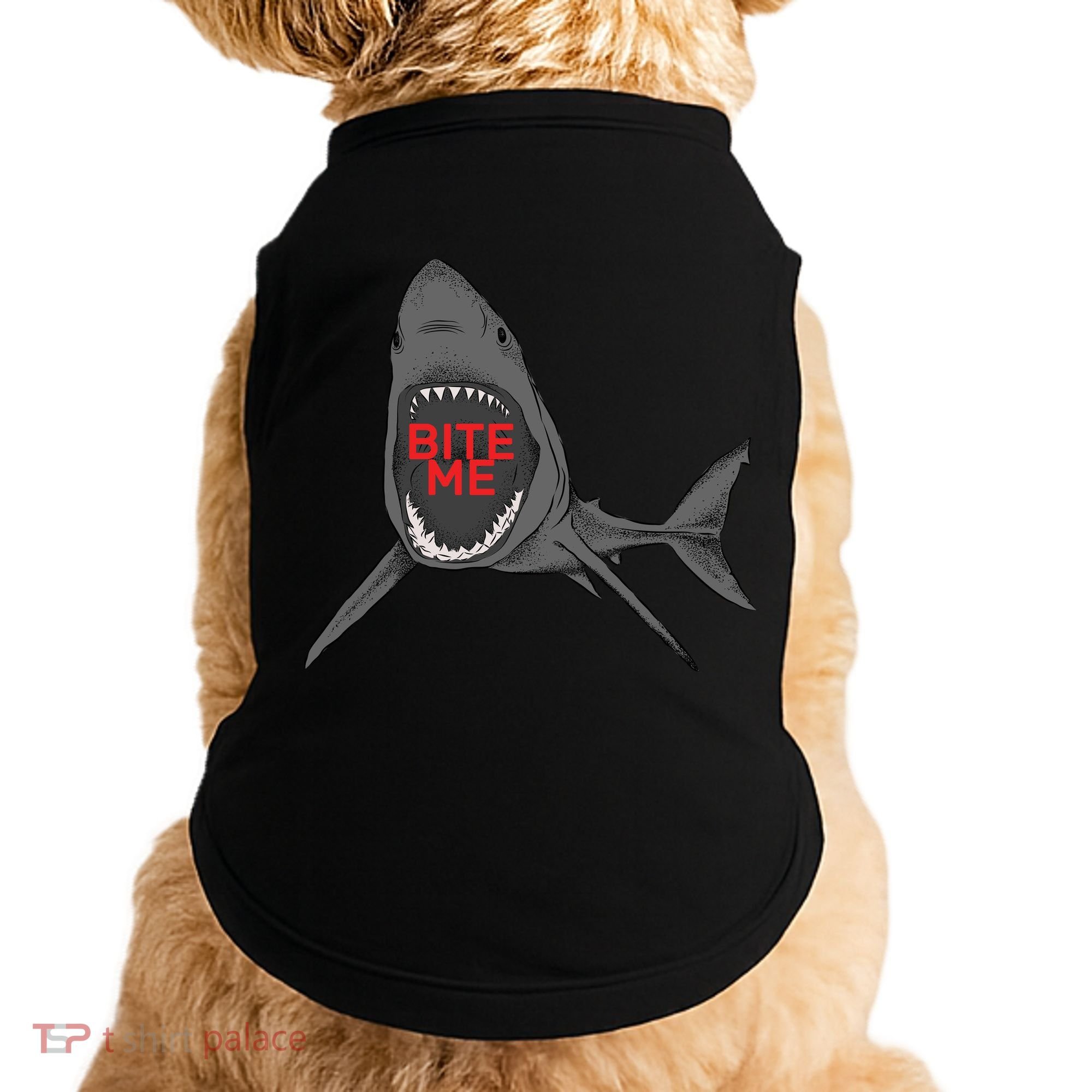 Shark Bite Me Doggie Tank