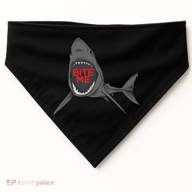 Shark Bite Me USA-Made Doggie Bandana