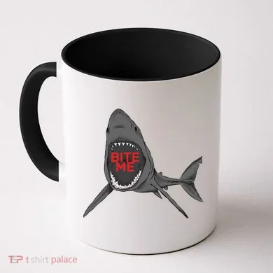 Shark Bite Me Coffee Mug