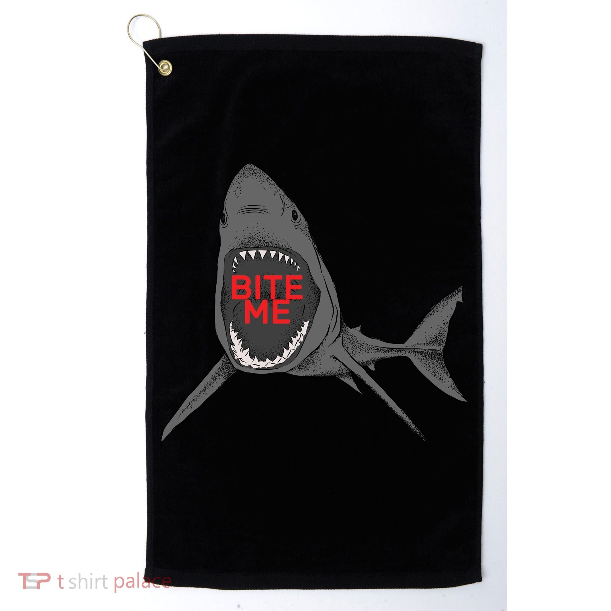 Shark Bite Me Golf Towel