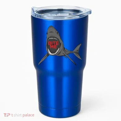 Shark Bite Me Tumbler