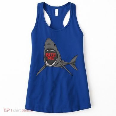 Shark Bite Me Women's Tank Top