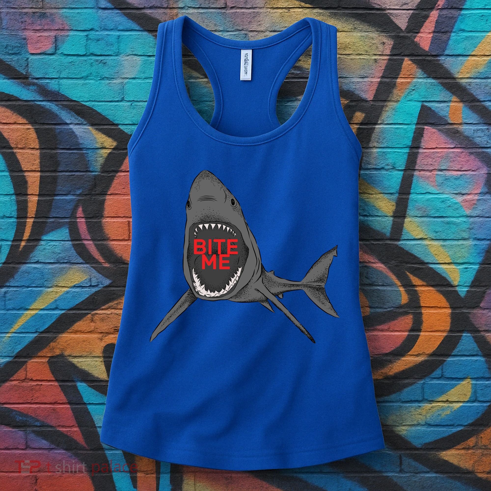 Shark Bite Me Women's Tank Top