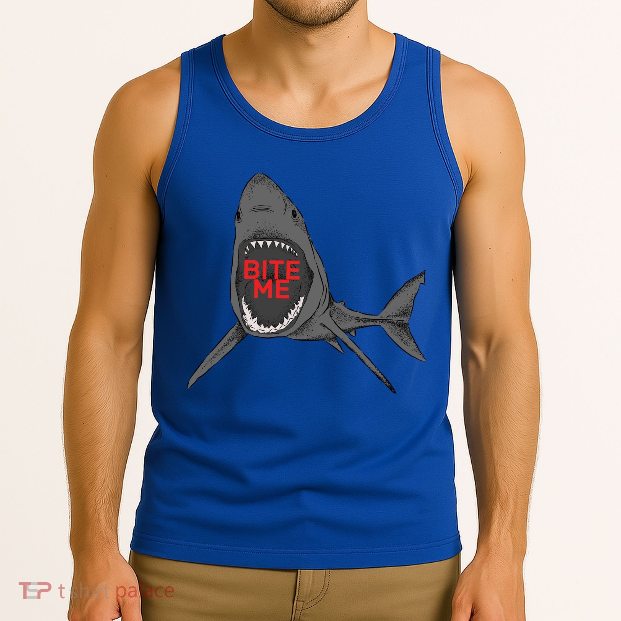 Shark Bite Me Tank Top