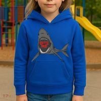 Shark Bite Me Kids Hoodie thumb 3