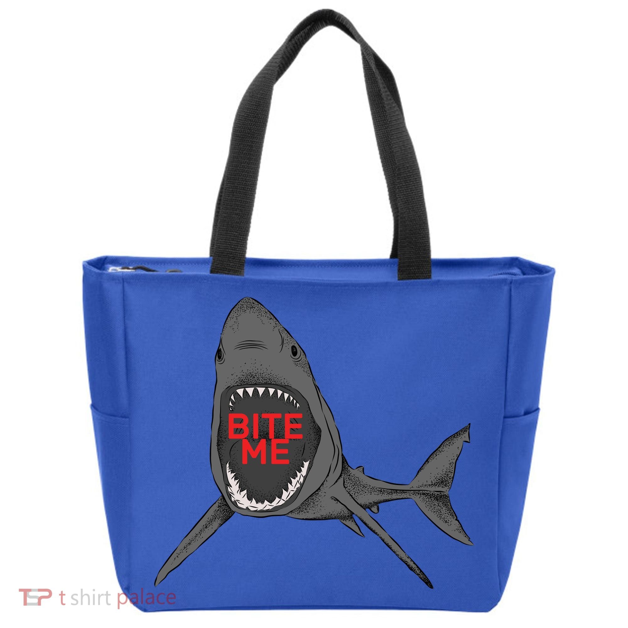 Shark Bite Me Tote Bag
