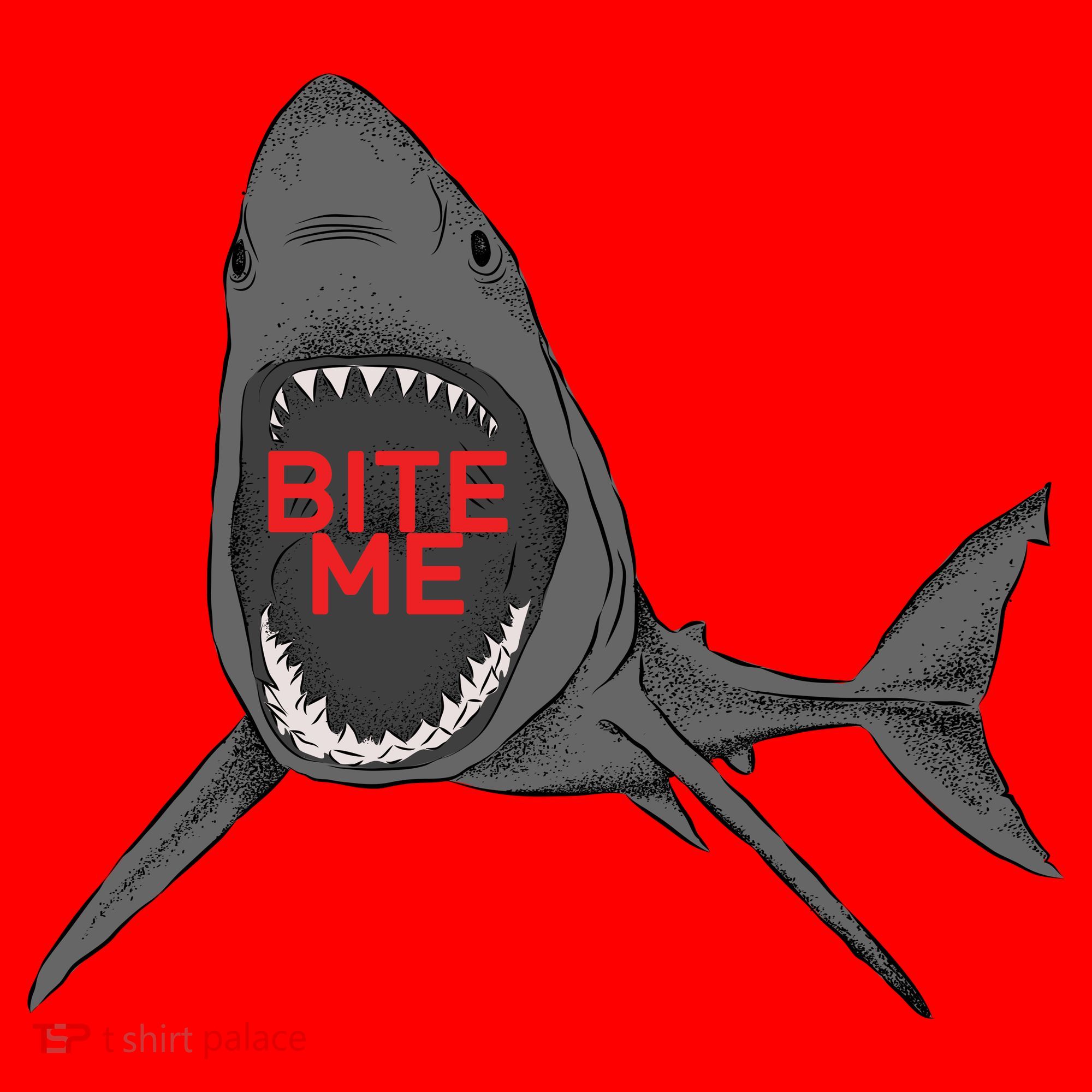 Shark Bite Me Santa Hat