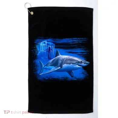 Shark Cage Golf Towel