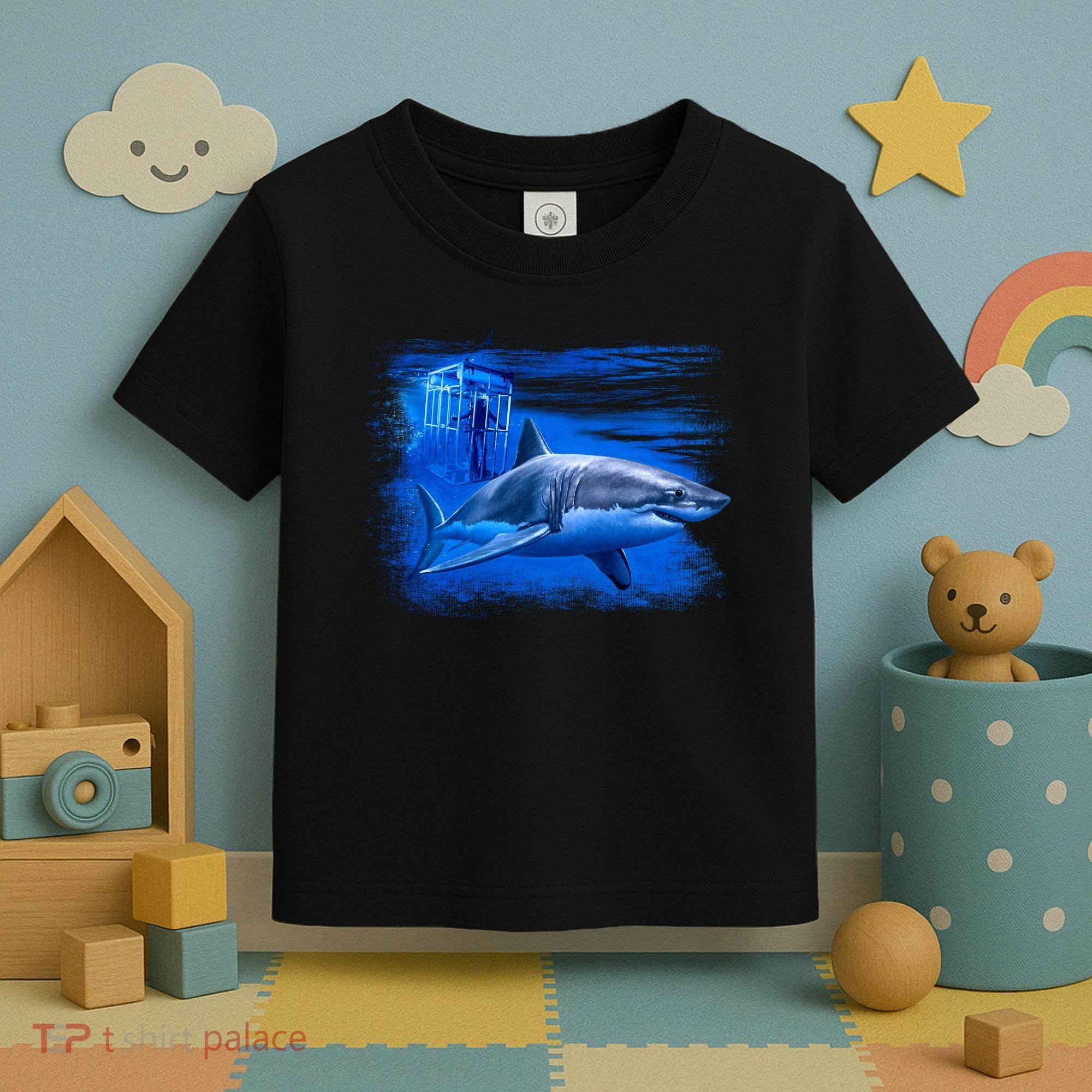 Shark Cage Toddler T-Shirt
