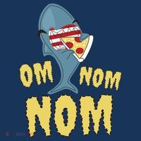 Shark Eating Pizza Om Nom Nom Bucket Hat thumb 4