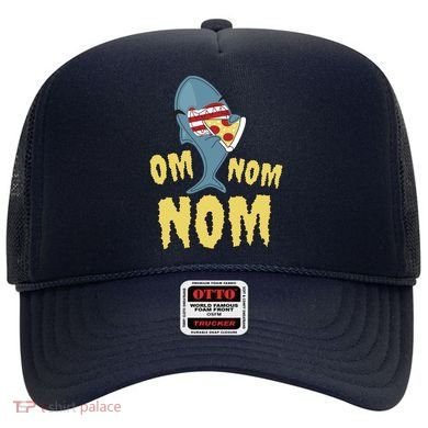 Shark Eating Pizza Om Nom Nom Hat