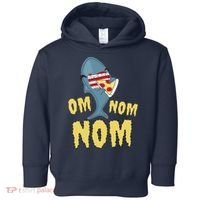 Shark Eating Pizza Om Nom Nom Toddler Hoodie thumb 0