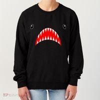 Shark Face Teeth Big Week Costume Women's Sweatshirt thumb 0