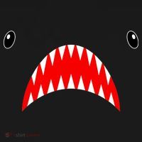 Shark Face Teeth Big Week Costume Toddler Zip Fleece Hoodie thumb 2
