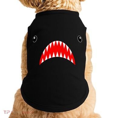 Shark Face Teeth Big Week Costume Doggie Tank