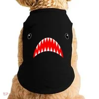 Shark Face Teeth Big Week Costume Doggie Tank thumb 0